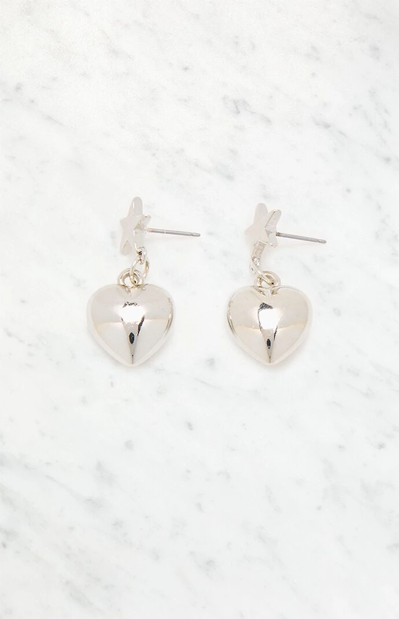 LA Hearts Star Heart Drop Earrings