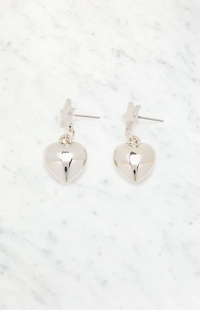 LA Hearts Star Heart Drop Earrings