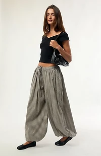 Daisy Street Sesame Plaid Wide Leg Pants
