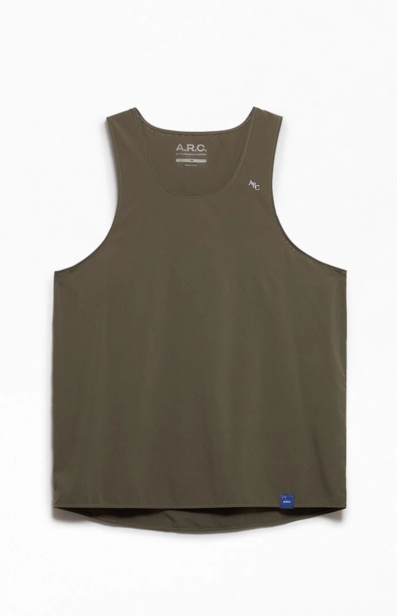 A.R.C. Green Active Standard Performance Tank Top