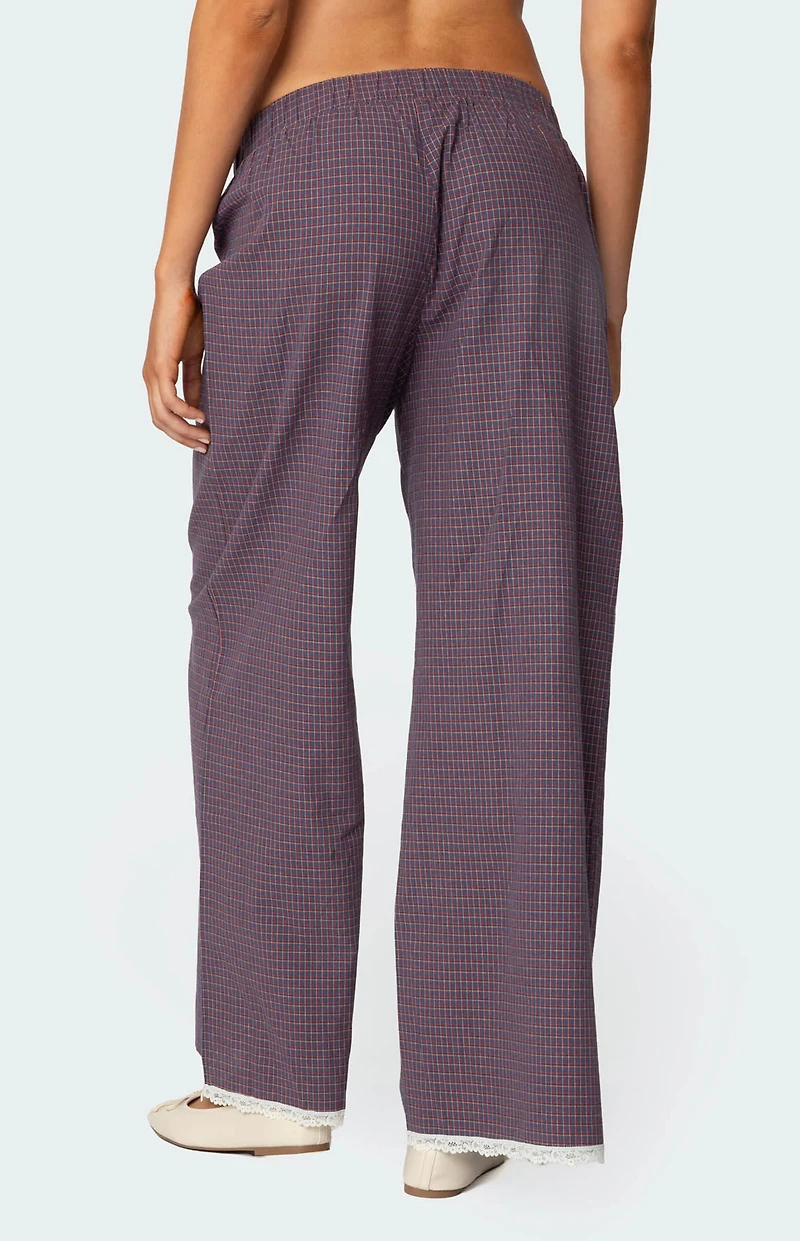 Edikted Dakota Plaid Pants