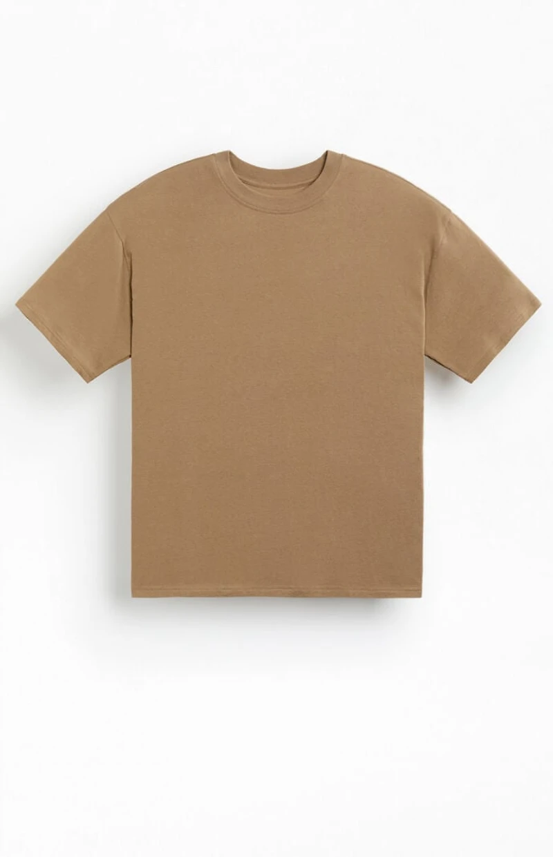 Pacsun Brown Basic Oversized T-Shirt