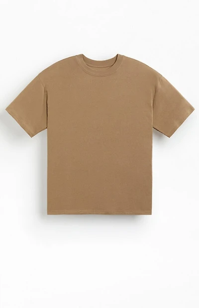 Pacsun Brown Basic Oversized T-Shirt