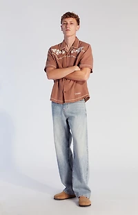 Pacsun Dylan Baggy Jeans Slub Light Indigo