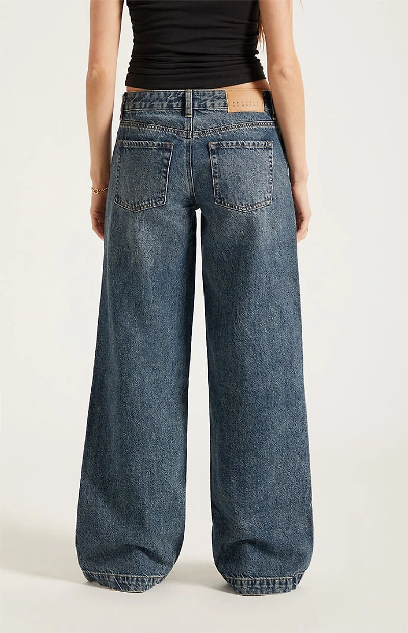 Pacsun Casey Low Rise Baggy Jeans Dark Indigo Tint