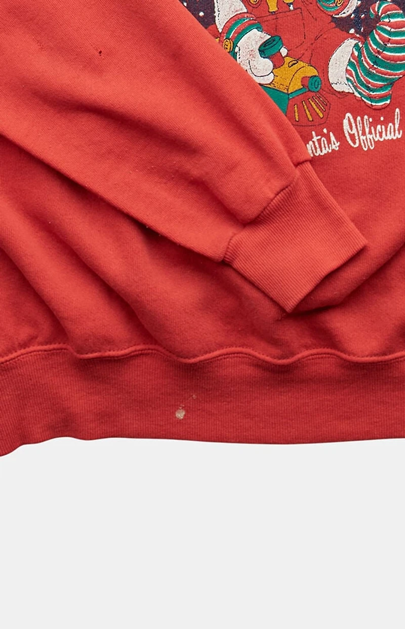 PS VINTAGE 80s Santa Official Helper Crew Neck Sweatshirt