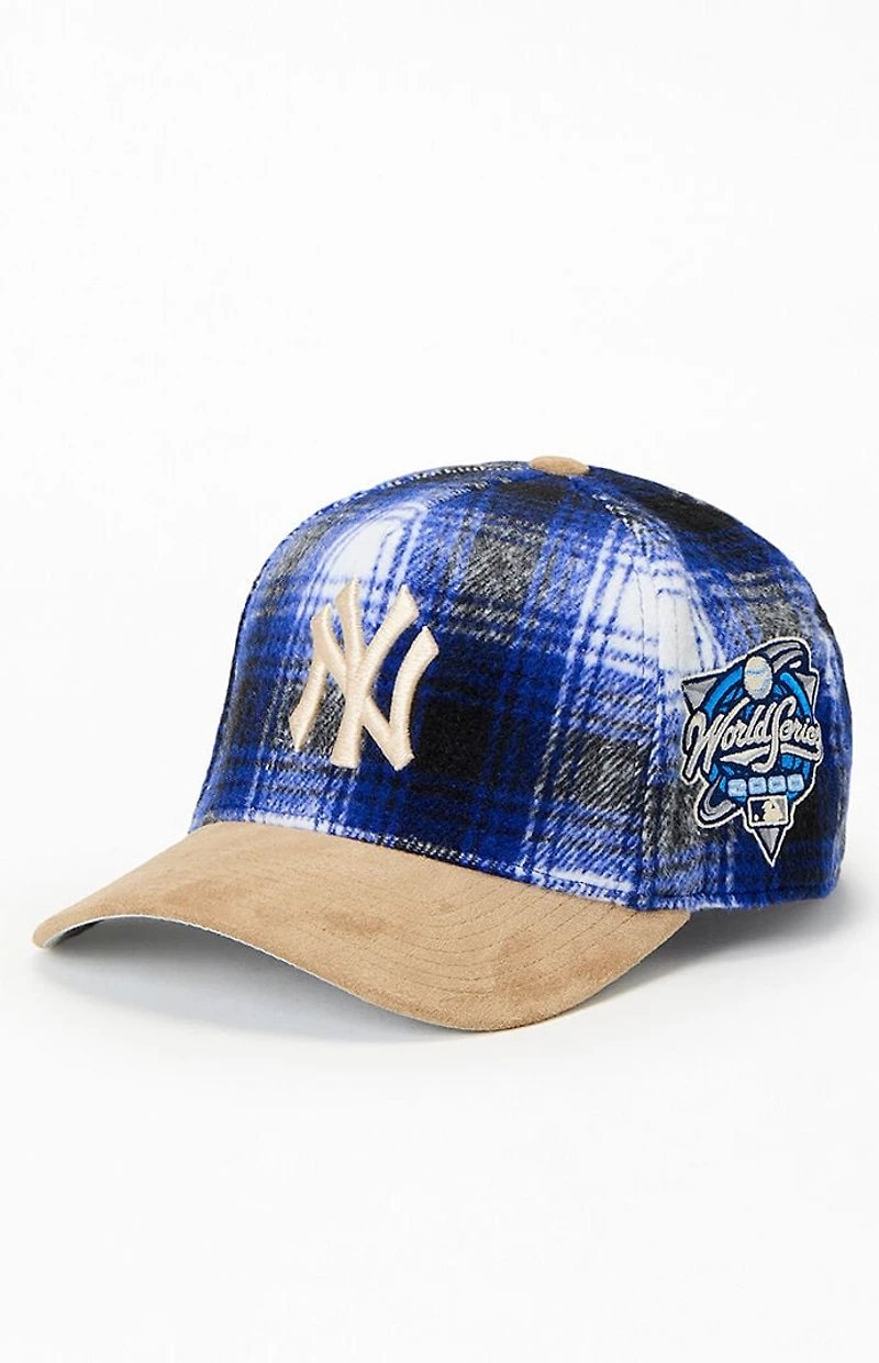 Mitchell & Ness MLB Plaid NY Yankees World Series Pro Snapback Hat