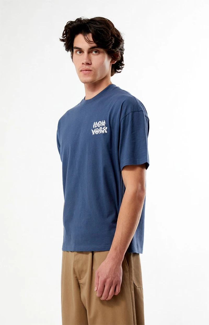 Pacsun New York Bubble Embroidered T-Shirt