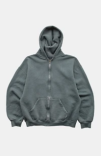 PS VINTAGE 2000s Gray Russell Full Zip Hoodie