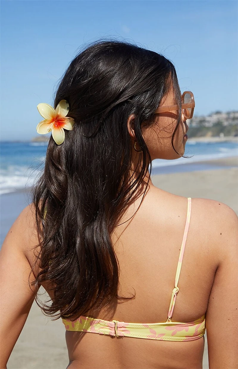 LA Hearts 3 Pack Plumeria Flower Hair Claw Clips