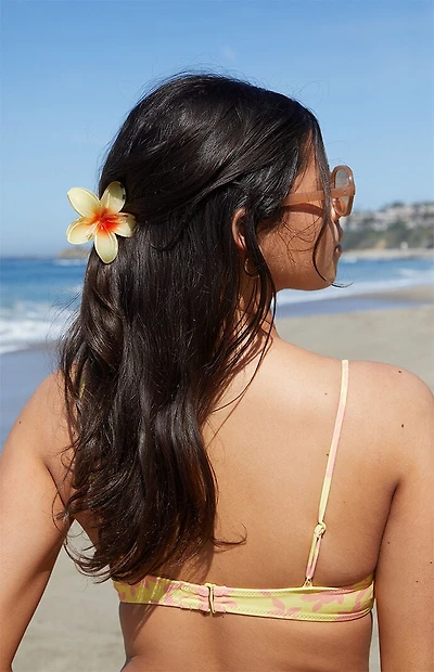 LA Hearts 3 Pack Plumeria Flower Hair Claw Clips