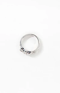 Pacsun Silver Hammered Ring