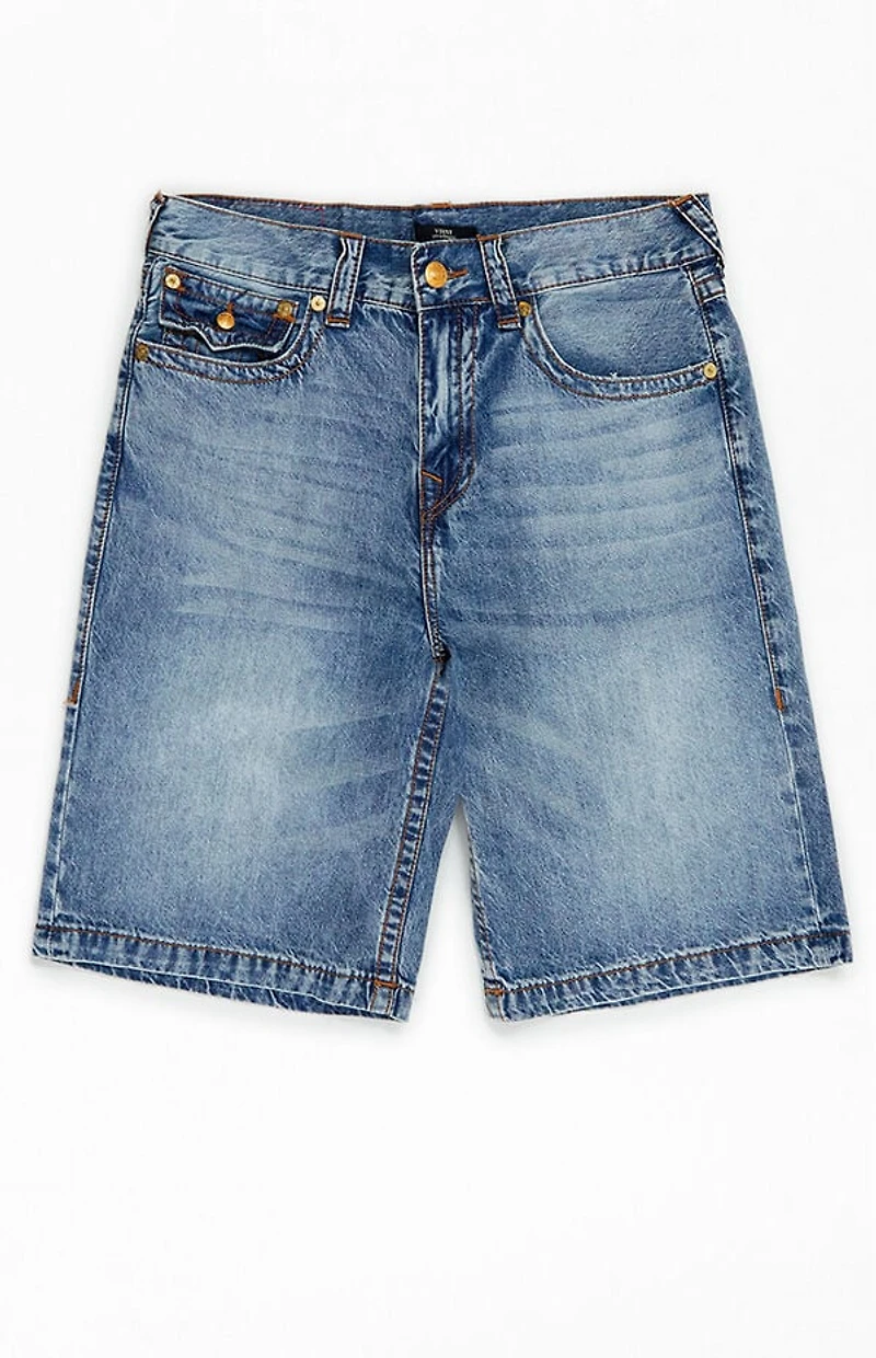 True Religion Vinny SN Flap Ultra Baggy Denim Shorts