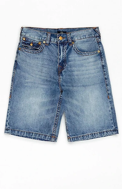 True Religion Vinny SN Flap Ultra Baggy Denim Shorts