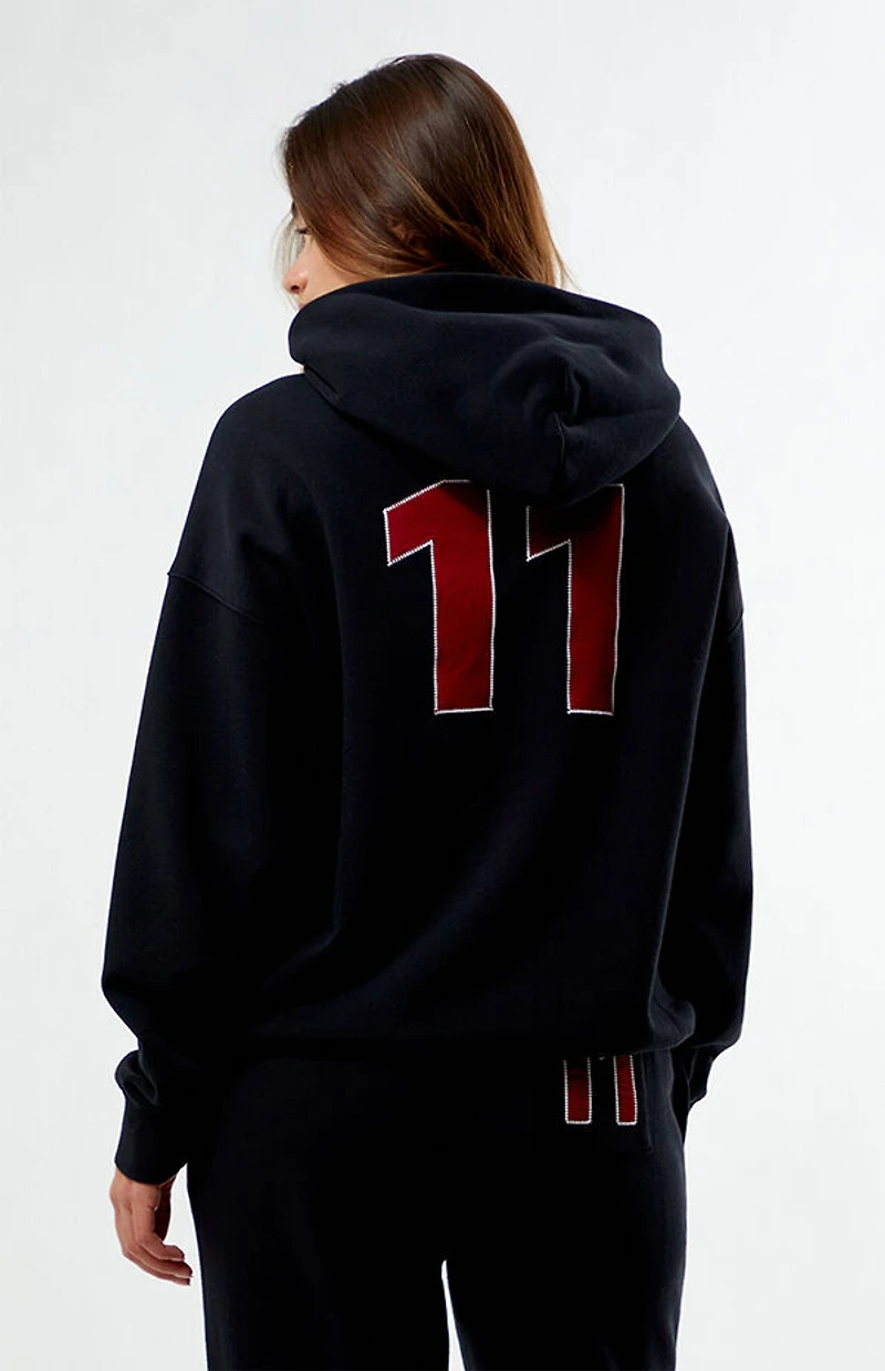 Pacsun 11 Embroidered Oversized Hoodie