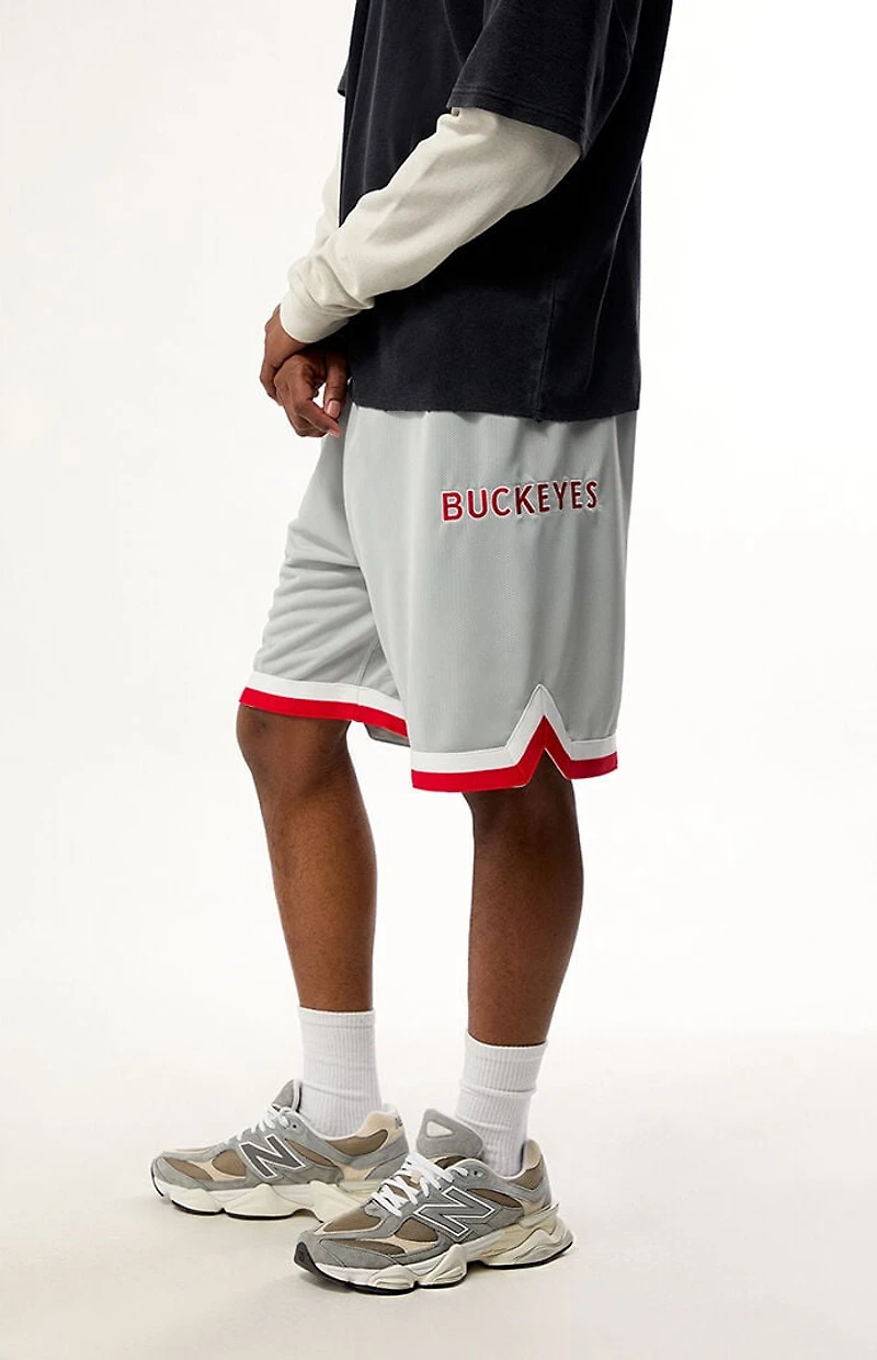 Mitchell & Ness OSU Buckeyes Mesh Shorts
