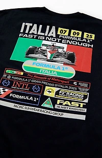 Formula 1 x Pacsun Kids Black Monza Italy T-Shirt
