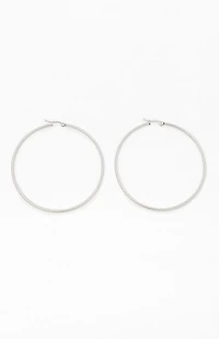 Pacsun Basic Silver Hoop Earrings