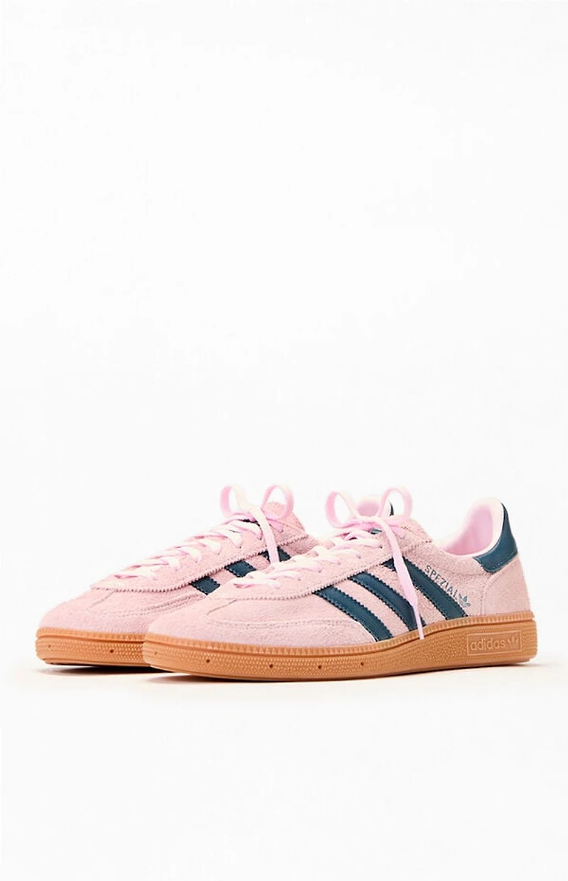 adidas Women's Green & Pink Handball Spezial Sneakers