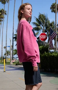 John Galt Pink Erica 50 Crew Neck Sweatshirt