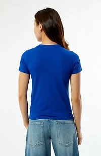 Guess Round Logo Slim T-Shirt