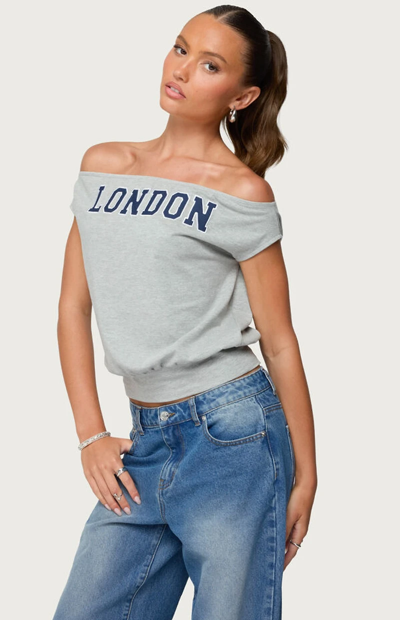 Edikted So London Off Shoulder Top