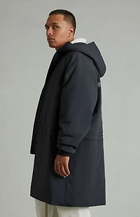 Fear of God ESSENTIALS Vintage Black Hooded Parka Jacket