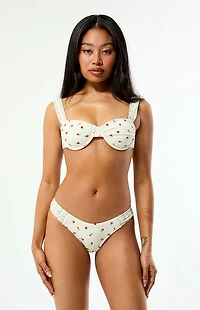 Rhythm Floral Textured Holiday Bikini Bottom