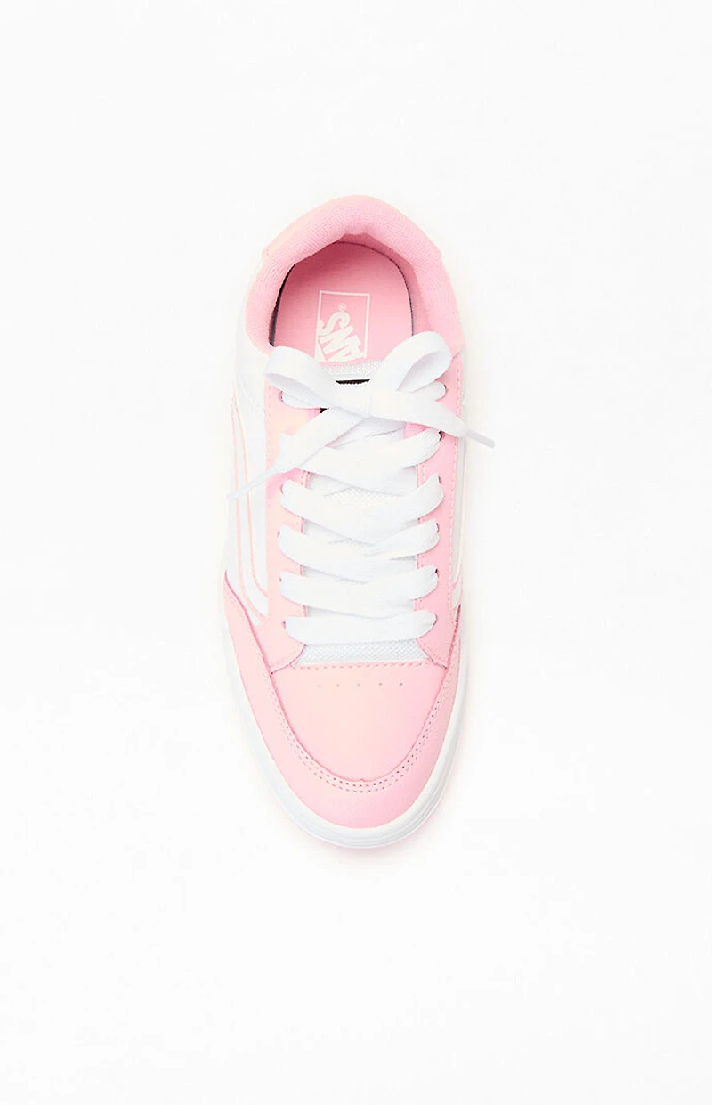 Vans Kids Pink & White Hylane Shoes
