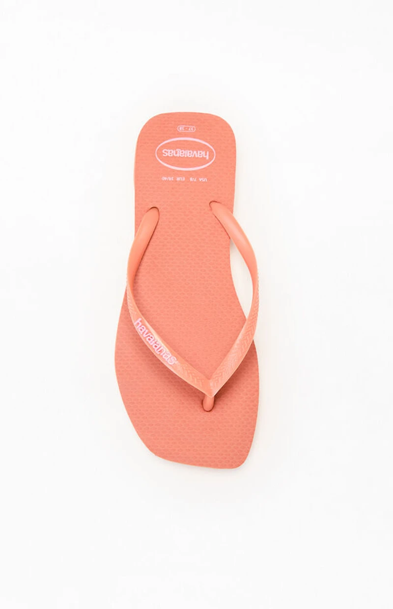 Havaianas Women's Rust Slim Square Flip Flop Sandals