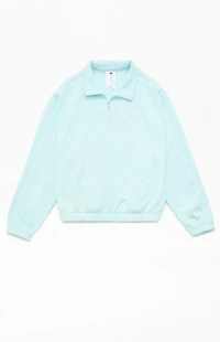 adidas Kids Mint Half Zip Pullover Sweatshirt