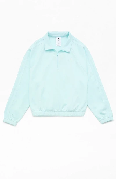 adidas Kids Mint Half Zip Pullover Sweatshirt