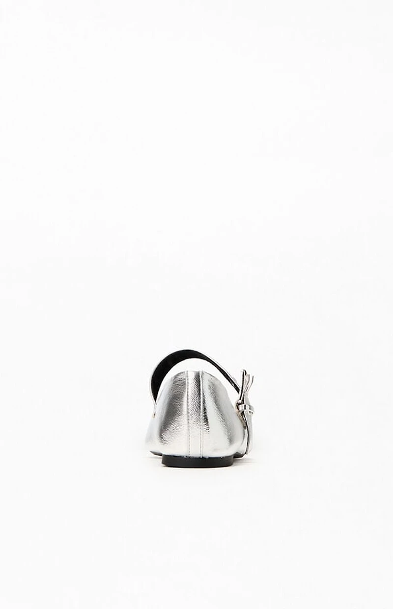 Seychelles Women's Silver Spinning Around Flats