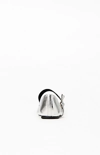 Seychelles Women's Silver Spinning Around Flats