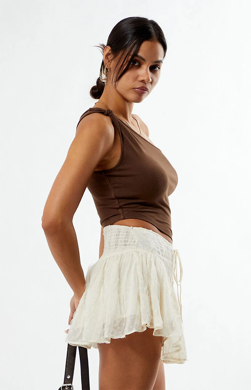 Your Favorite Lace Up Boho Mini Skirt