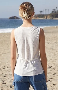 John Galt White & Pink Floral Rafaela Top