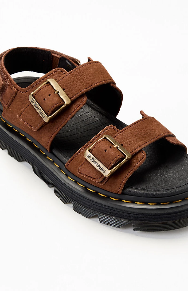 Dr Martens Women's Zebzag Suede Platform Sandals