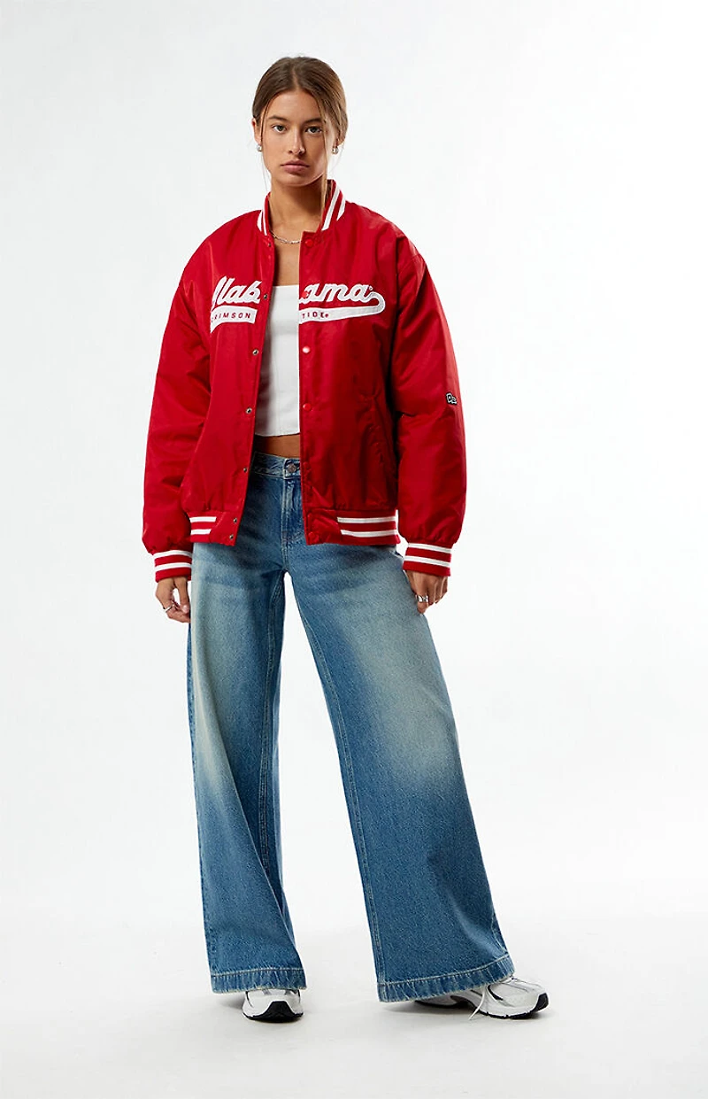 HYPE & VICE Alabama Crimson Tide A-Game Varsity Bomber Jacket