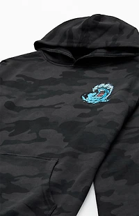 Santa Cruz Kids Black Camo Screaming Wave Hoodie