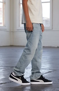 Pacsun Kids Straight Leg Jeans Light Blue Tint