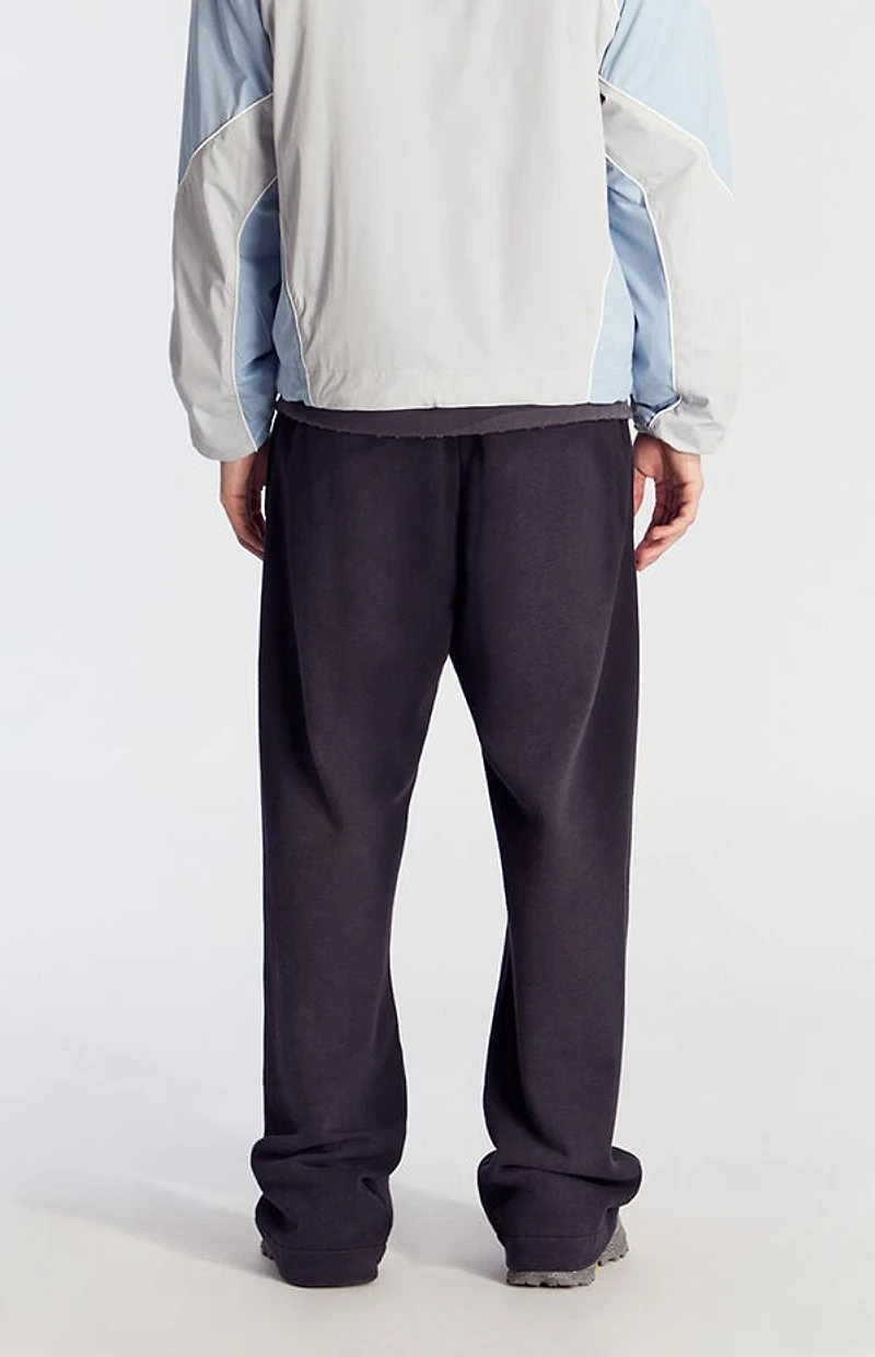 Pacsun Black Washed Fleece Extreme Baggy Sweatpants