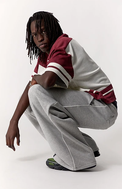 Pacsun Heather Grey Fleece Ultra Baggy Sweatpants