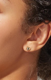 Ana Luisa Lev Stud Heart Earrings