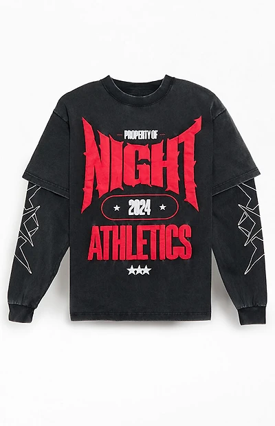 Nightlab Gym 2fer Long Sleeve Puff Graphic T-Shirt