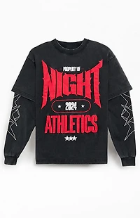 Nightlab Gym 2fer Long Sleeve Puff Graphic T-Shirt
