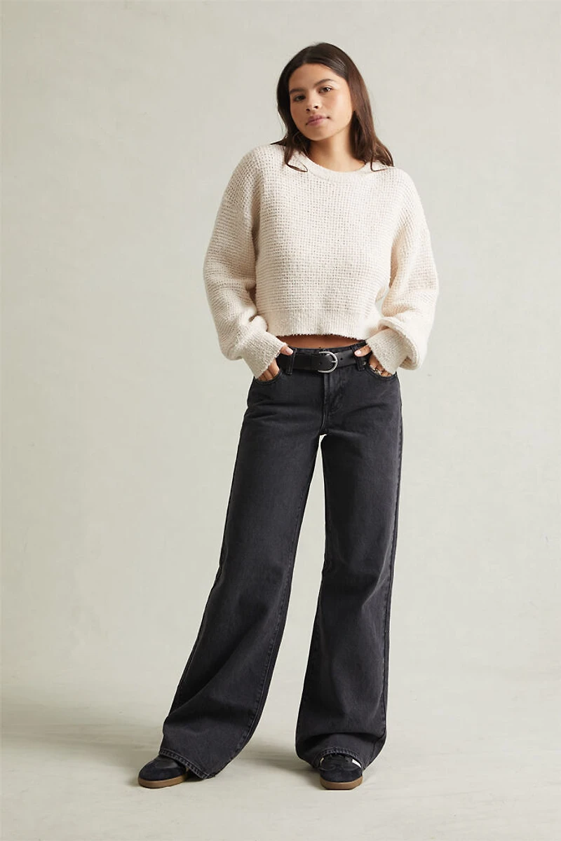 Pacsun Casey Low Rise Baggy Jeans Washed Black