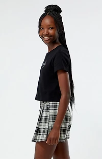 Pacsun Kids Plaid Buckle Mini Skort