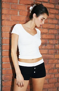 John Galt Thick Ribbed Boyshorts