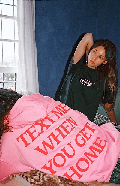 LONELY GHOST Text Me When You Get Home Hoodie