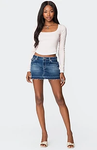 Edikted Nykita Layered Long Sleeve T-Shirt